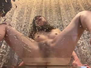 目隠されたM奴隷女子大生がご主人様の命令でパイパンマンコでディルドにまたがり腰振りオナニーで大量潮吹き！