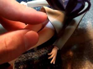 JK美少女フィギュア「ハートキャッチプリキュア月影ゆり（キュアムーンライト）」に精液ぶっかける変態オナニー