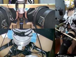 【技術の無駄遣い】チンポに電動オナホと電マを固定！アナルプラグ挿入！体を拘束して遠隔操作でメスイキ射精！